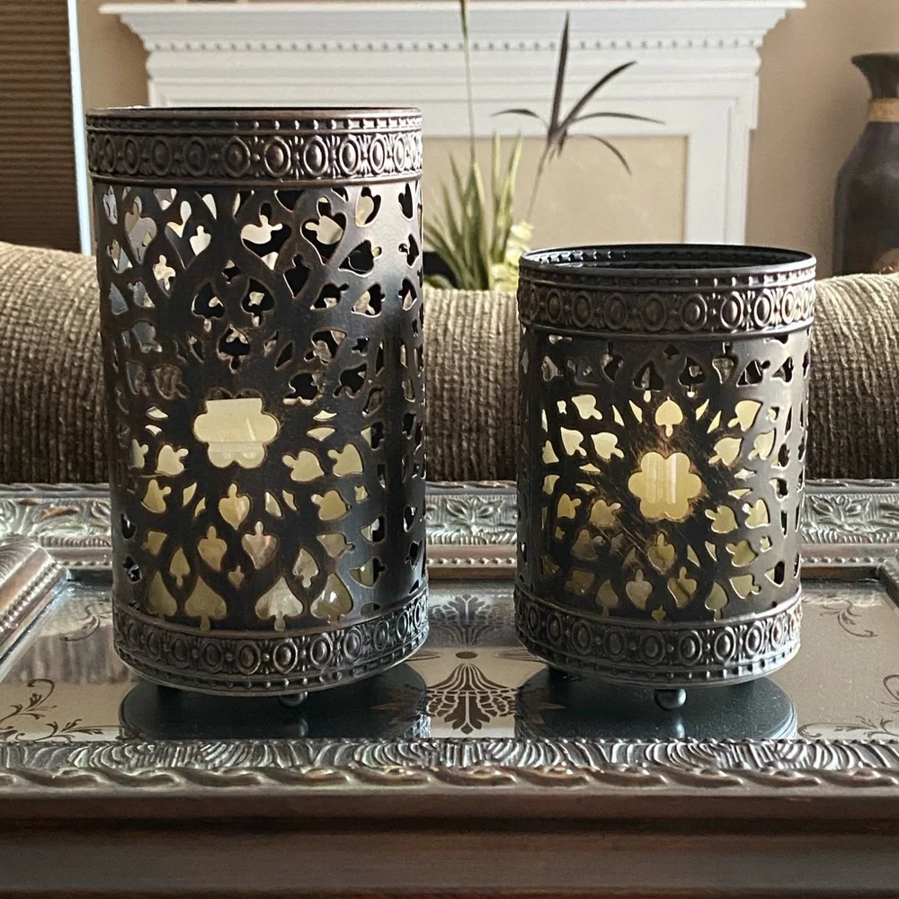 Willow House Metal Candle Holders - Picture 3 of 7